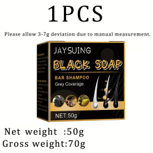 1pcs 2pcs Gray Hair Reverse Bar Gray Hair Coverage Soap Natural Grey Hair Removal Soap Hair Darkening Shampoo Bar For Gray Hair Dark Shampoo Bar For M