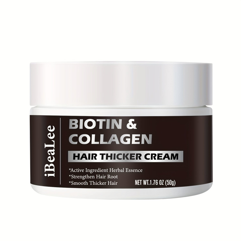 50g Biotin And Collagen Hair Thicker Cream Strengthens Roots Revitalizes Hair Health Penetrates To Tip
