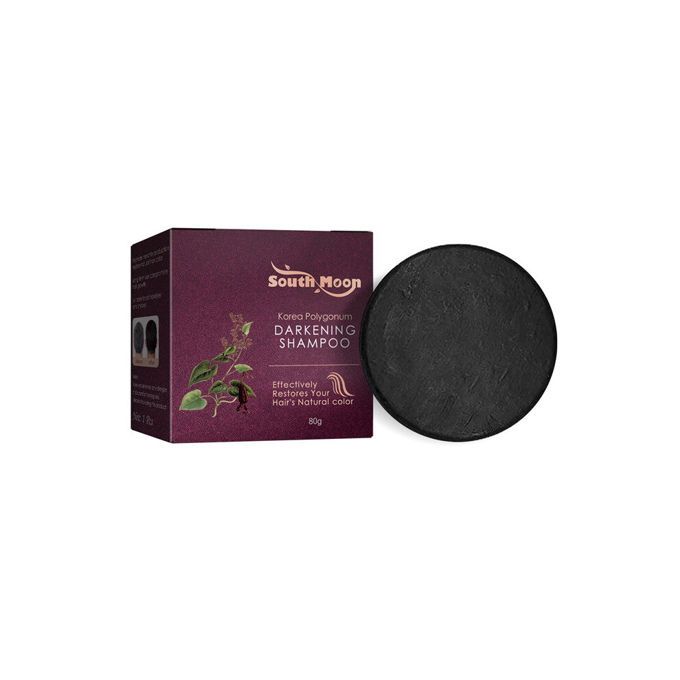 Multicoloured 1Pc Polygonum Multiflorum Shampoo Bar Natural Hair Darkening Shampoo Soap For Men And Women Gentle And Effective Cleansing For Healthy Hair And Scalp