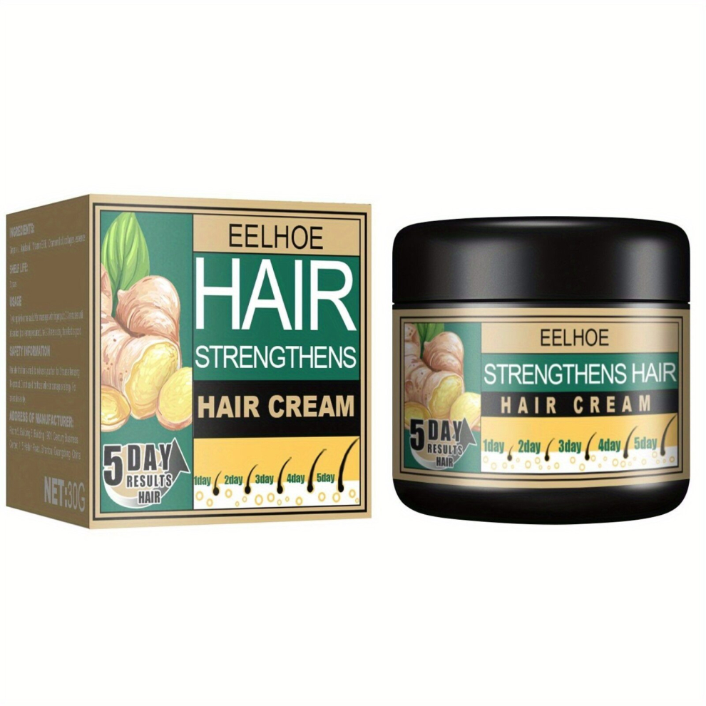 Multicoloured 30Ml Ginger Hair Care Cream Soften Hair Moisturize Scalp Massage Hair Care Essence Hair Conditioner For Men And Women