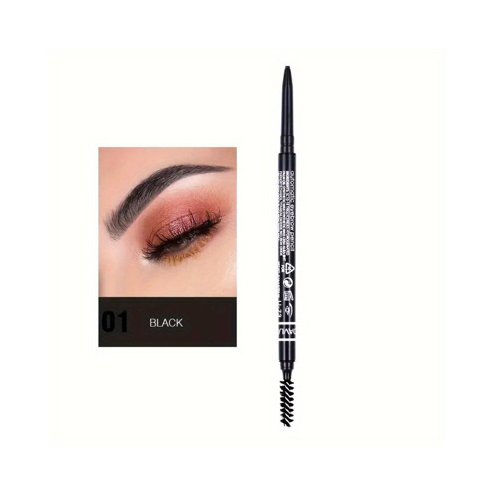 Long Lasting Waterproof Double Ended Eyebrow Pencil with Ultra Fine Tip for Sweatproof and Holding