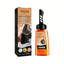 100ml Hair Straightening Cream Hair Straightening Protector For All Hair Types Smoothing Hair Repairing Damaged Frizz Hair