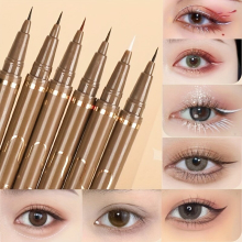 6pcs Liquid Eyeliner Eyelid Under Crease Pen Set Waterproof Fast Drying Brown Smudge Proof Eyeliner Liquid Eye Makeup Pencil Set