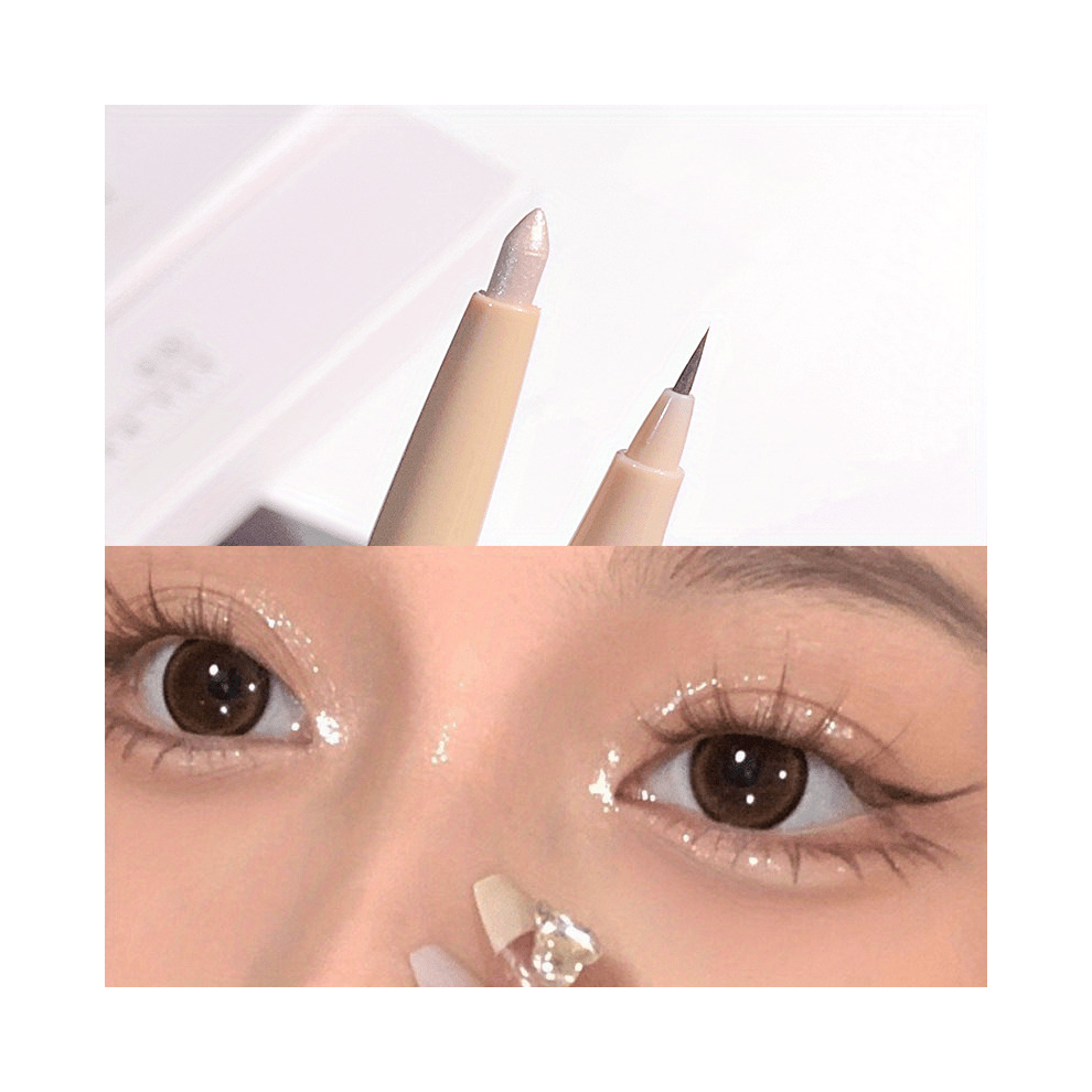 Multicoloured Waterproof And Sweatproof Double Headed Eyeliner Pen For Long Lasting And Smudge Application