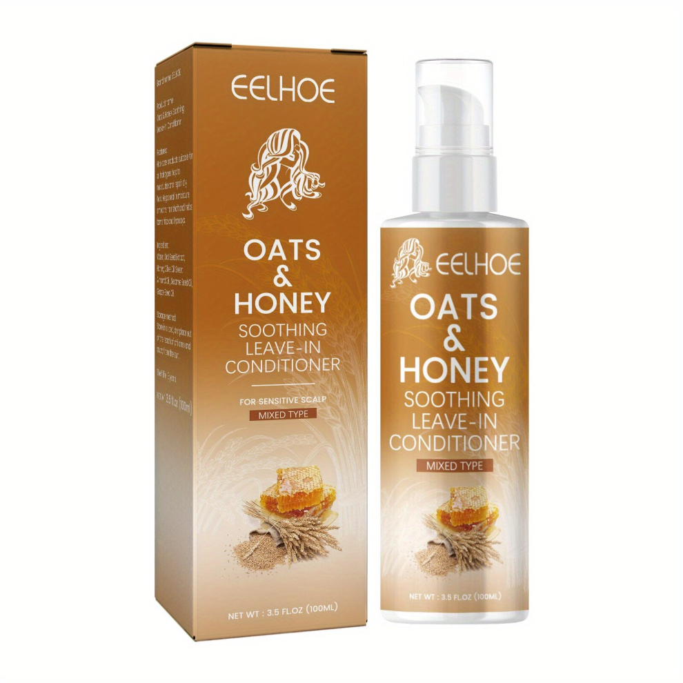 Oats And Honey Leave in Hair Conditioner Repair Damaged And Dry Hair Moisturizing Hair 100ml