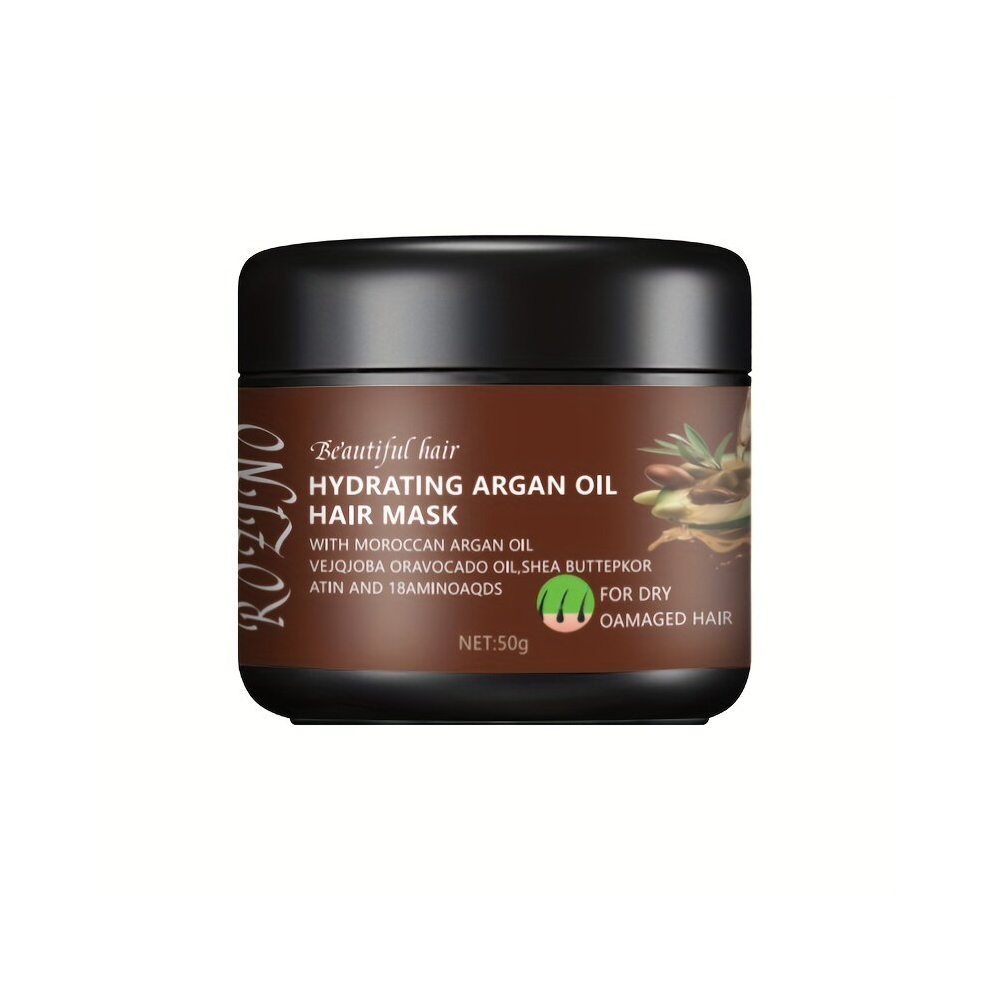 Argan Hydrating Hair Mask Contains Natural Moroccan Plant Essence Repair Split Ends And Dry Hair Deeply Softens Hair Care Mask