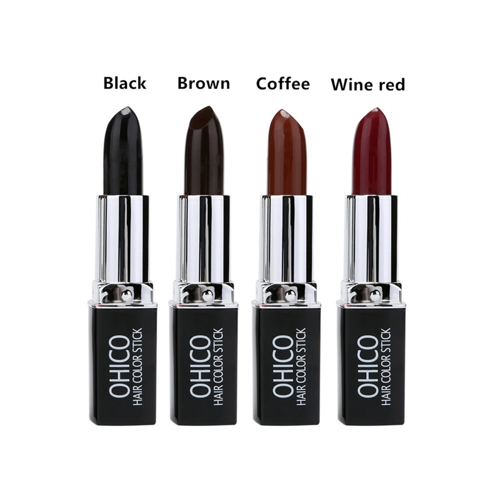 Black 1Pcs Hair Stick Chalk Temporary Hair Dye Pen Long Lasting Fast Temporary Hair Dye To Cover