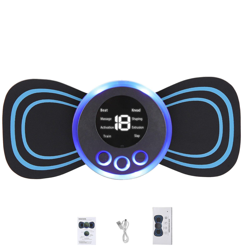 Light Pulse Tens Unit Ems Massager Back Full Body Muscle Stimulator Pain Relief Device