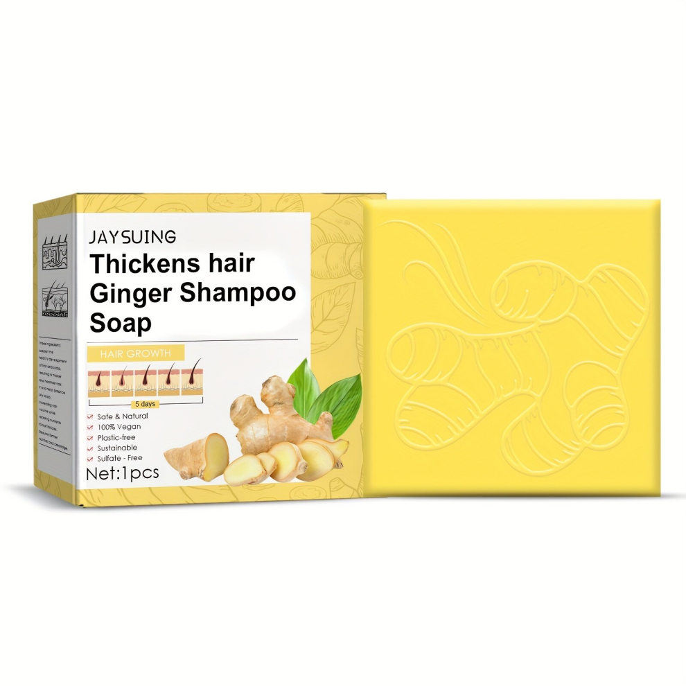 Ginger Shampoo Soap Natural Organic Ginger Shampoo Cake Hair Thickening Shampoo Soap Hair Strengthening Shampoo For All Hair Types