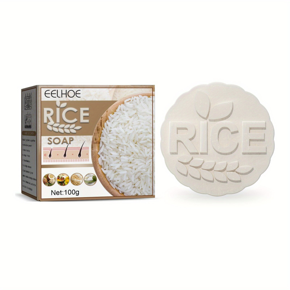 Multicoloured 1Pcs Rice Shampoo Soap Bar Strengthens Hair Revitalizes Hair Healthy Hair Strengthens Hair