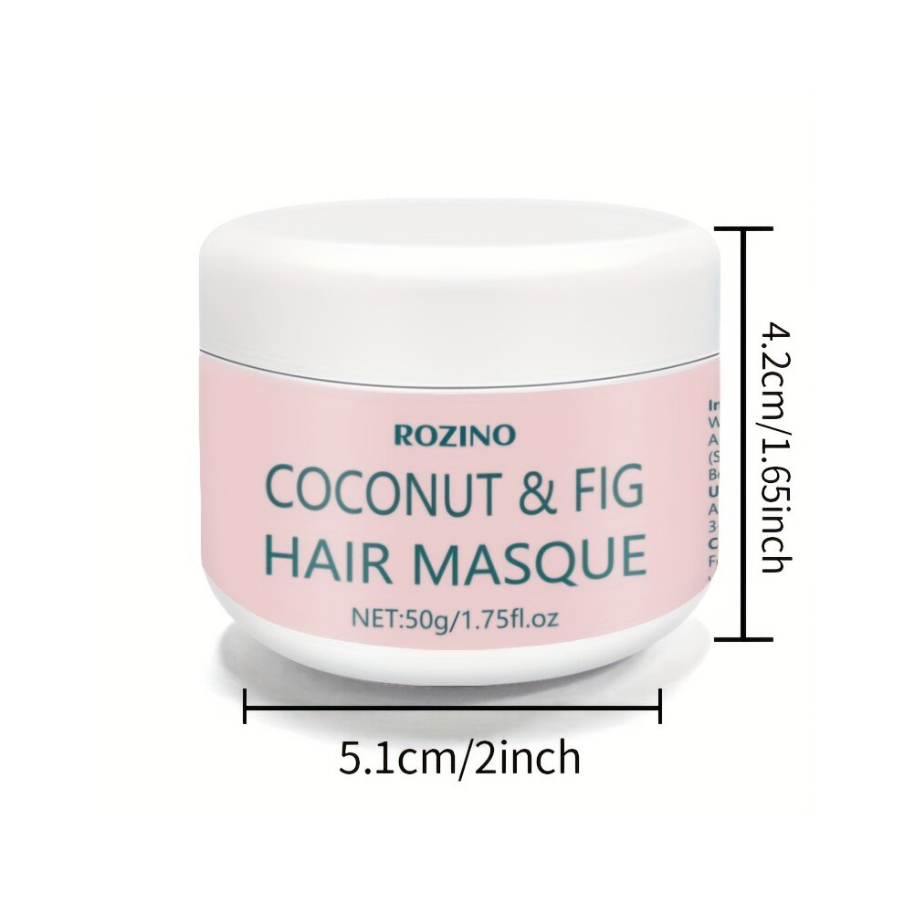 Multicoloured Coconut And Fig Hair Masque Coconut Fig Essence Hair Mask Moisturize And Care Hair Repair Damaged Dry Hair Soften Hair And Make Hair Naturally Fluffy