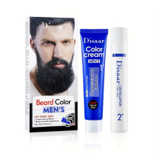 60ml 2pcs Mens Beard Dye Cream Natural Beard Dye Paste Fast Dyeing Beard Porduct For Daily Use