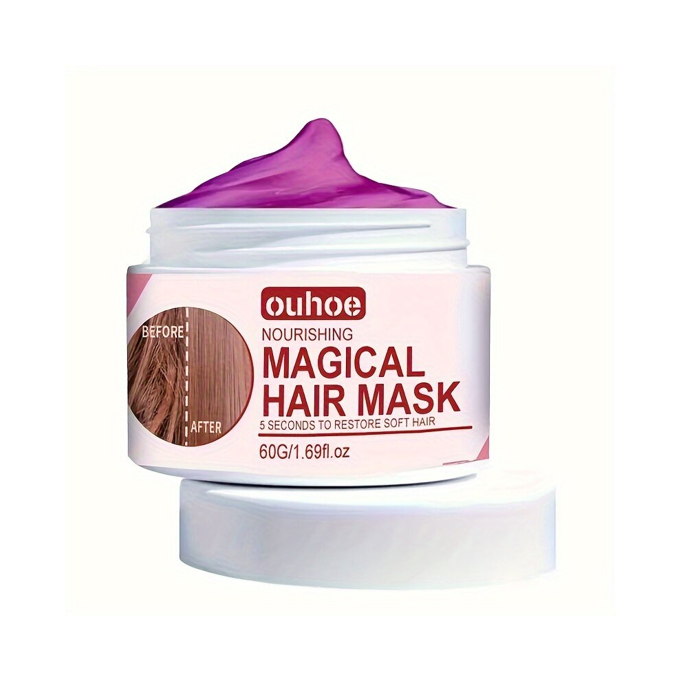 60g Keratin Repair Hair Mask Steam Repair Silky Perm Hair Care Cream Hair Mask For Dry Damaged And Treated Hair
