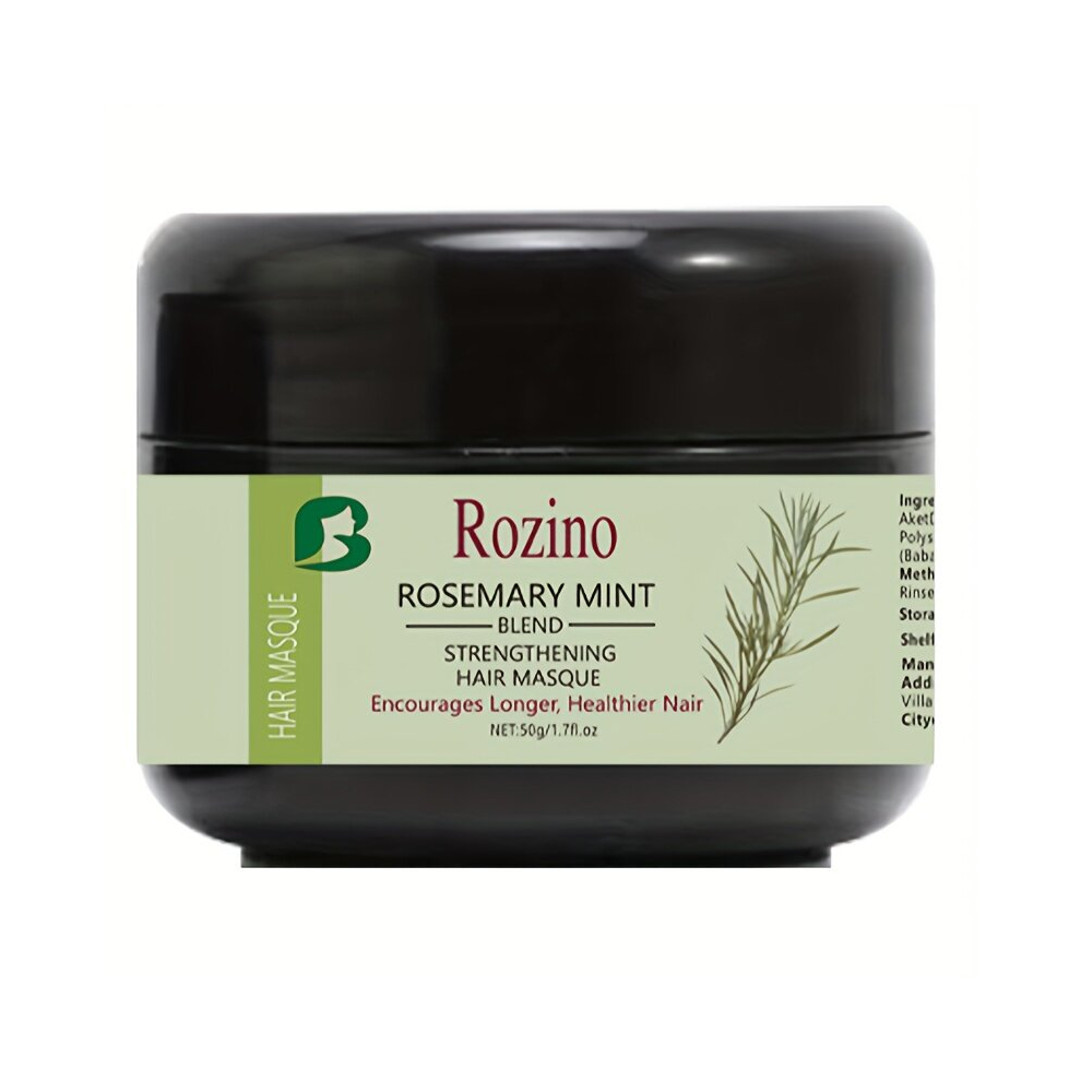 Multicoloured 50Ml Rosemary Mint Hair Mask Moisturizing Hair Care Product Suitable For Dry And Damaged Hair Natural Deep Conditioner For Making Hair Smoothing