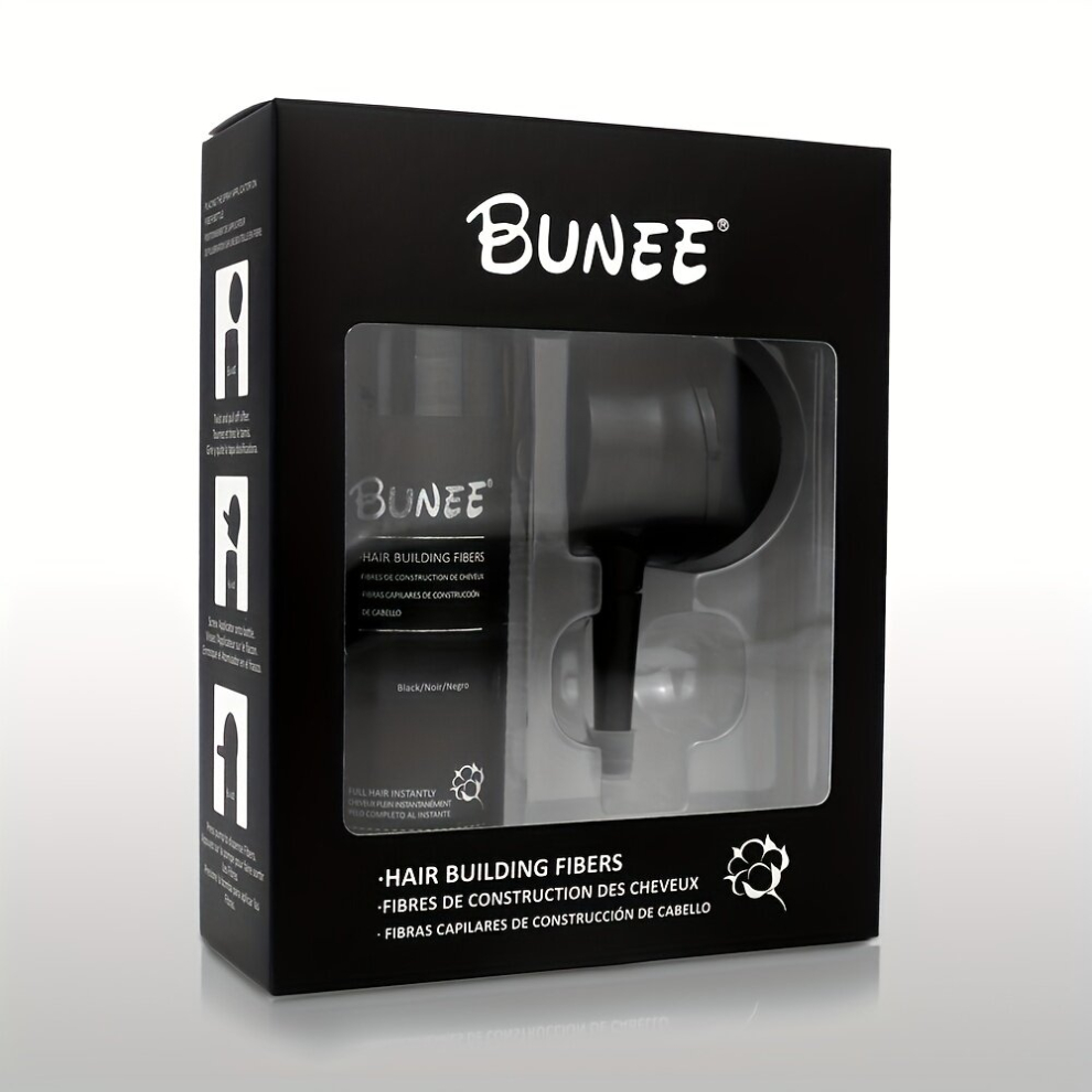 Hair Building Fibers Kit Includes Hair Thickening Fibers & Spray Applicator Pump Nozzle