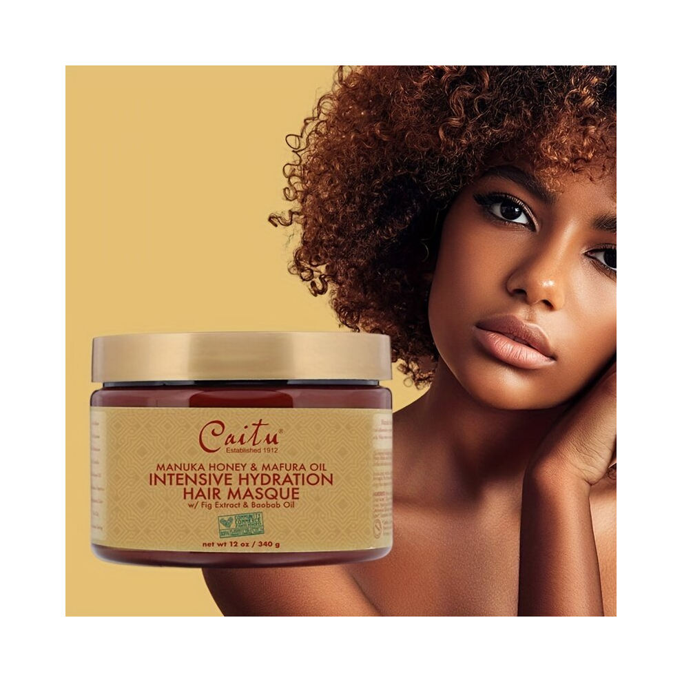 Multicoloured 340G Manuka Honey & Mafura Intensive Hydration Hair Masque Intensely Deep Conditioning Repairs Dry Damaged Hair