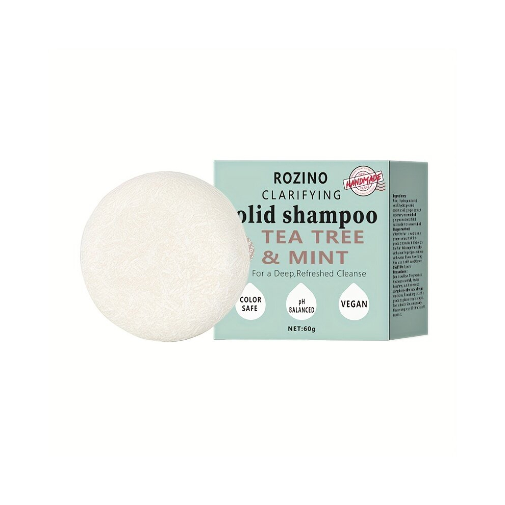 Tea Tree And Mint Shampoo Soap Silicone Control Shampoo Bar Healthy Hair Penetrates Root To Tip