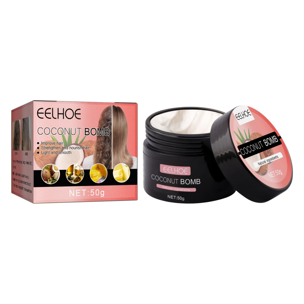 Coconut Bomb Hair Mask Coconut Hair Care Mask Repairs Split Ends Healthy Hair Penetrates Root To Tip