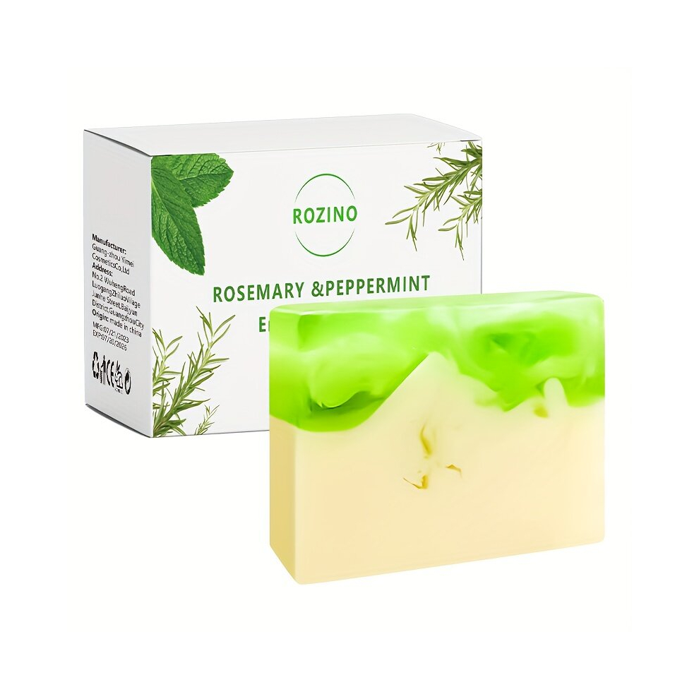 Rosemary And Peppermint Mixed Shampoo Soap Deep Clean Scalp Control Moisturizing Refreshing And Not Sticky Soft And Fluffy Hair Care Soap