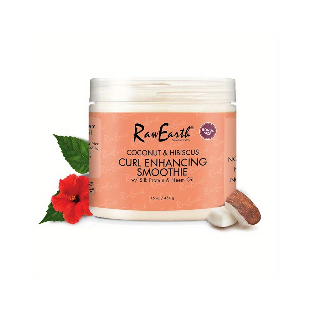 Multicoloured Coconut & Hibiscus Curl Enhancing Smoothie With Shea Butter Sulfate Paraben Hair Cream For Anti Frizz Moisture And Shine