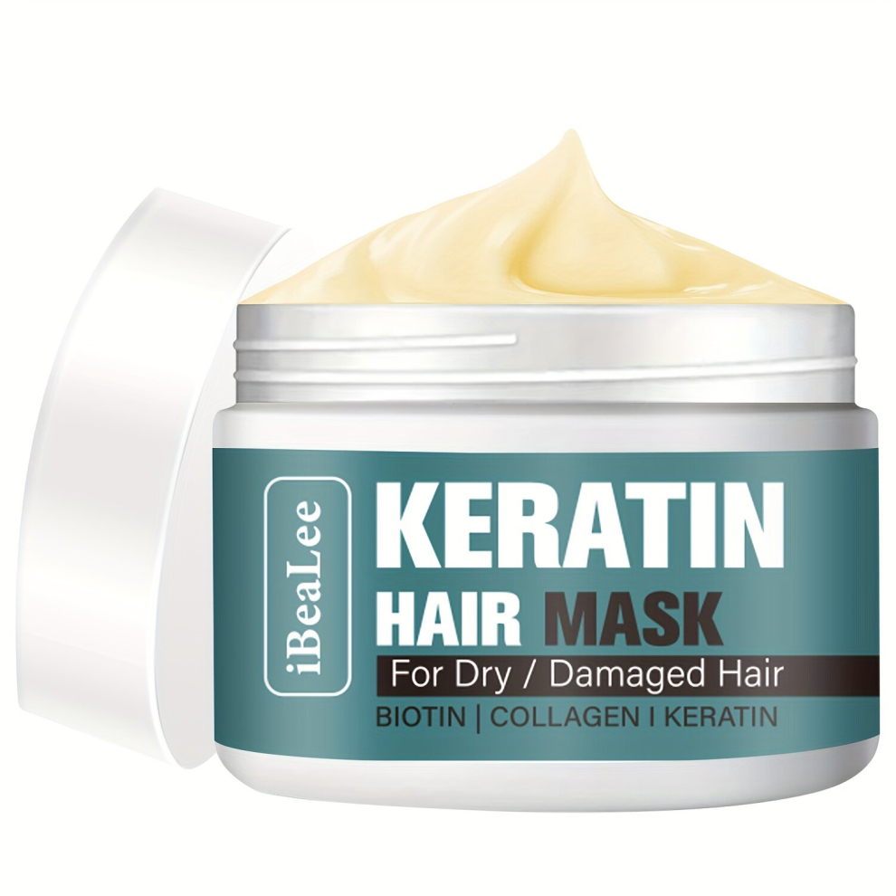 Multicoloured 50G Keratin Hair Mask Deep Repair Damage Hair Root Hair Mask For Repairing Dry Damaged Hair Natural Deep Conditioner Hydrating Hair Masque