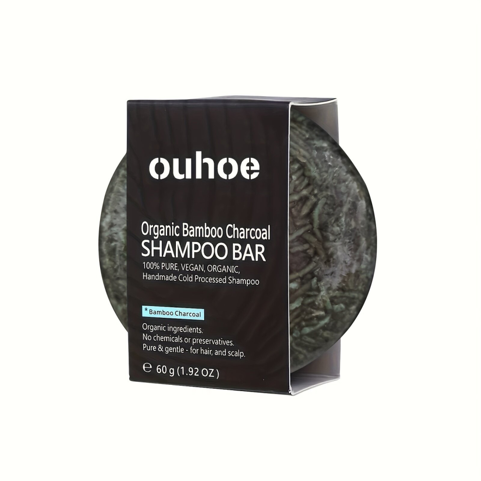 Multicoloured Bamboo Charcoal Shampoo Bar Deeply Cleanses Hair And Scalp Strengthens And Solidifies Hair Repairs Damaged Hair