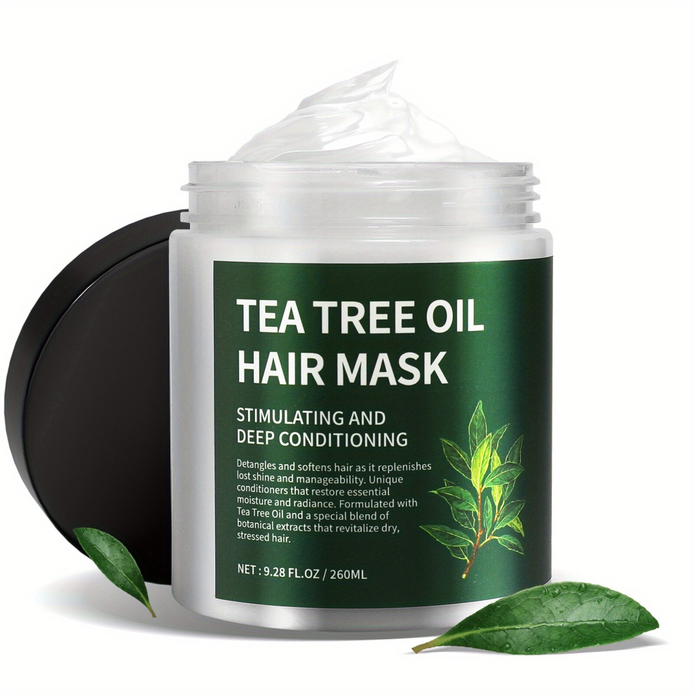Rosemary Tea Tree Essential Hair Mask Natural Hair Mask For Dry Damaged Hair Hair Moisturizer Rosemary Strengthening Hair Mask