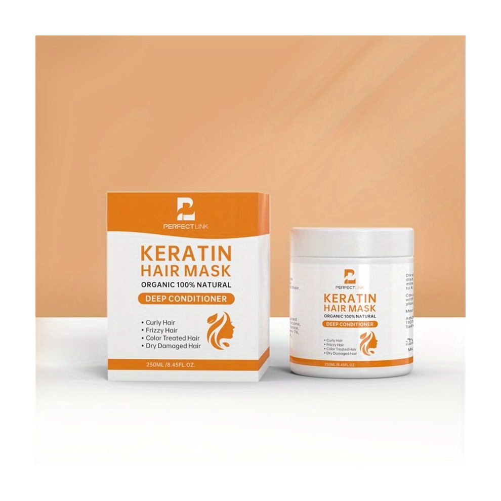 Natural Keratin Hair Mask Avocado Hair Mask Hair Care Product For Repairing Curly Frizzy Colored Damaged Hair