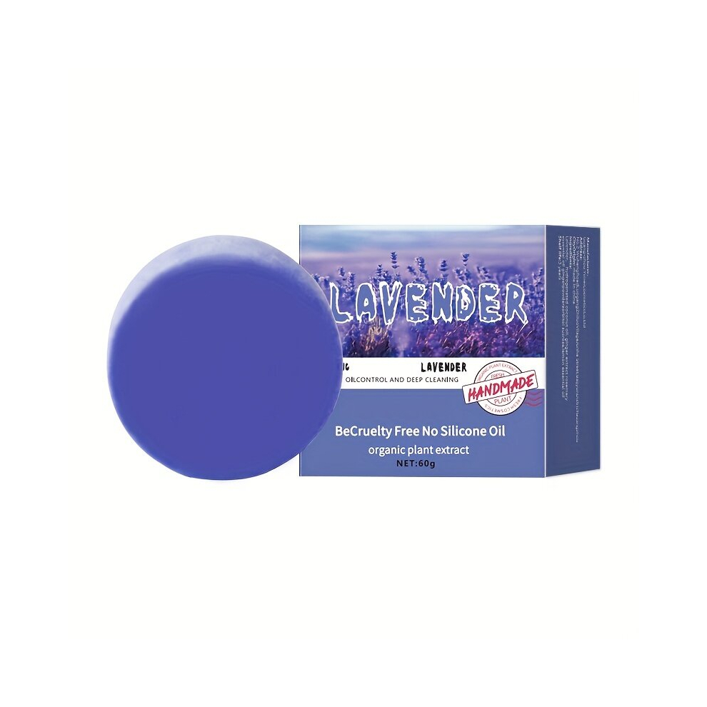 Natural Lavender Shampoo Soap Refreshing And Clean Scalp Care Non silicone Control Shampoo Cake Refreshing Hair Essential Shampoo Soap