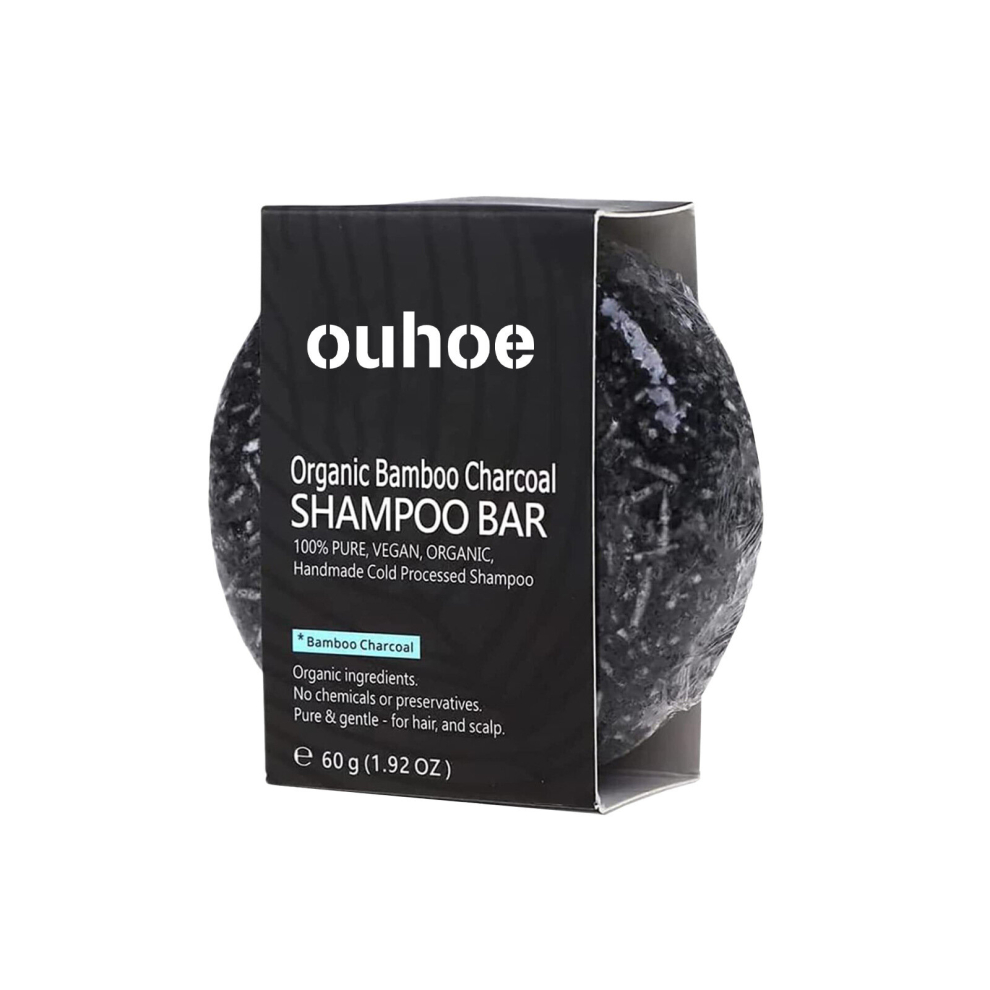 Bamboo Charcoal Shampoo Soap Organic Hair Darkening Shampoo Bar For Strengthening Hair Root