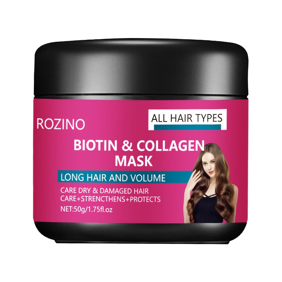 Multicoloured Biotin And Collagen Mixed Hair Mask Care Damaged Ang Dry Hair Strengthens Hair Deep Smooth Hair Care Hair Mask