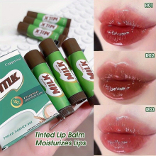 Hydrating Tinted Lip Balm 3 Pcs Set Makeup Moisturzing Glossy Tinted Lip Gloss Lipstick