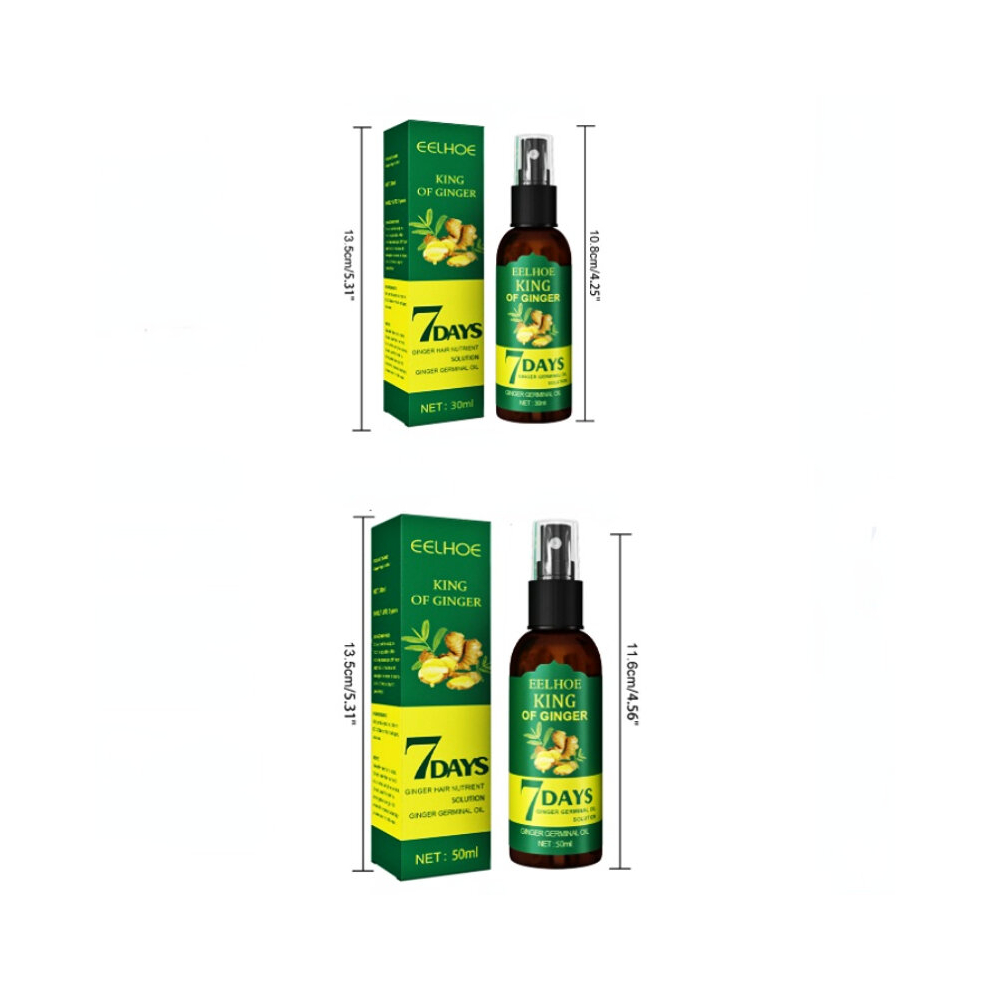 30ML 50ML Ginger Hair Care Spray Tough Hair Massage Scalp Dense Hair Firming Hair Prevention Repair Hair Liquid