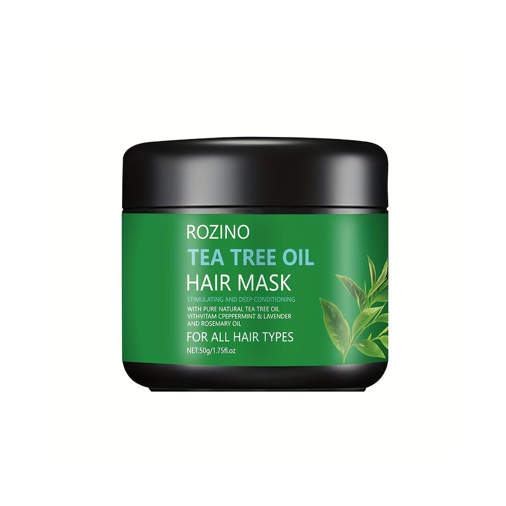 Multicoloured 50G Tea Tree Hair Mask Smooth Split Ends Deep Smooth Hair Care Hair Mask For All Hair Types