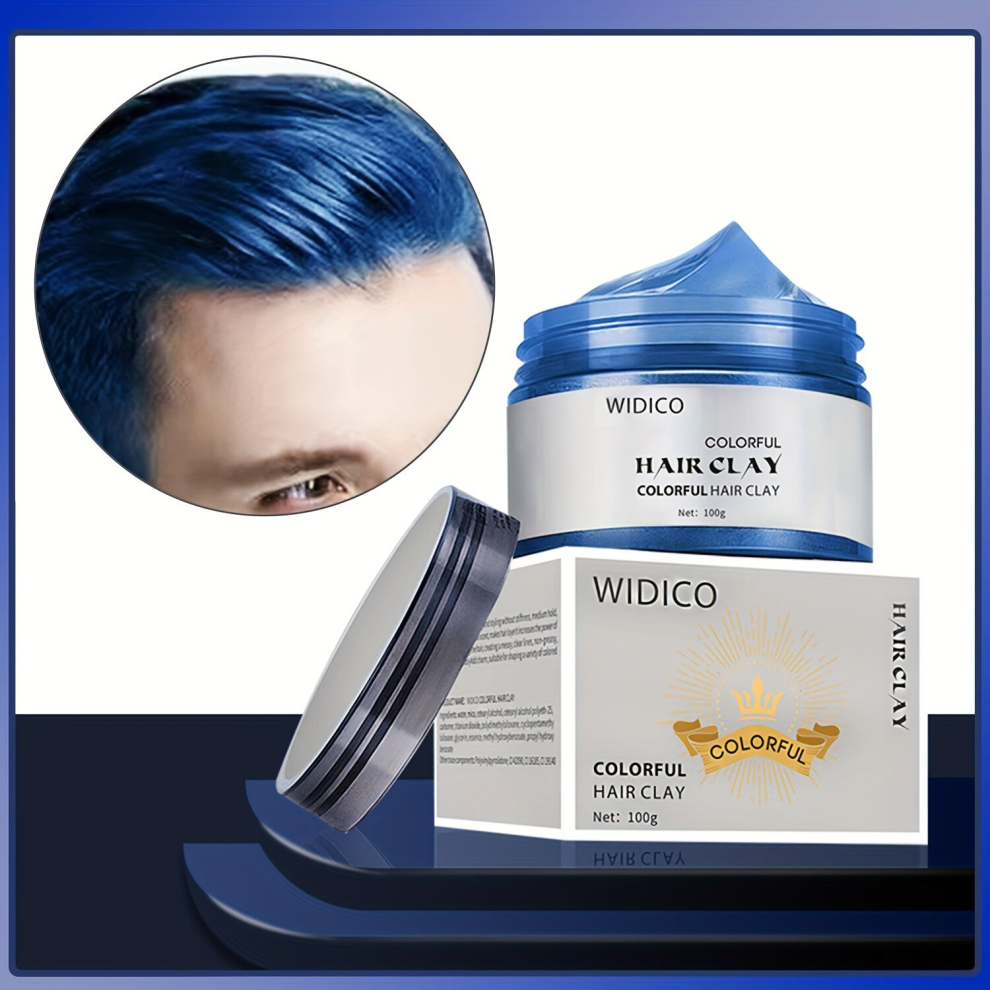 Multicoloured Temporary Hair Dye Wax Hair Dye Cream Y2k Halloween Christmas Instant Hairstyle Mud Cream Natural Hair Spray Coloring Wax Disposable Hair Styling Clay