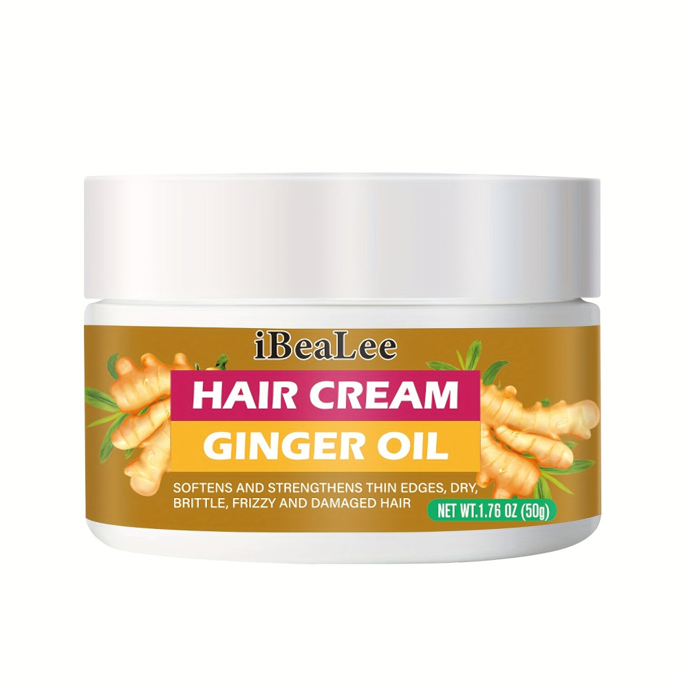 Multicoloured 50G Ginger Hair Care Cream Ginger Germinal Conditioner Hair Care Serum For Stronger Thicker Longer Hair Suitable For Daly Use