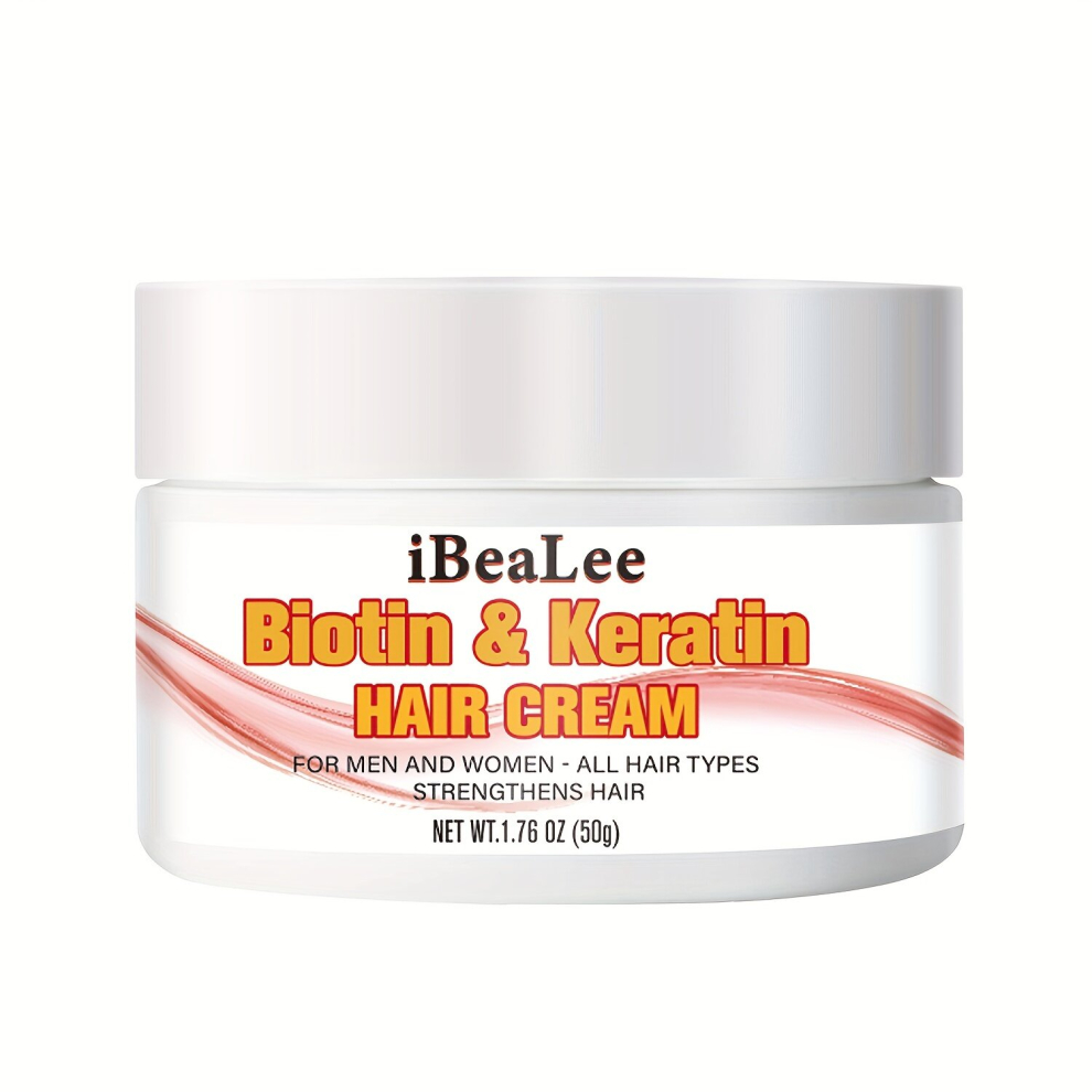 Multicoloured Biotin And Keratin Hair Cream Hair Care Cream For Women Men Healthy Hair Penetrates Root To Tip
