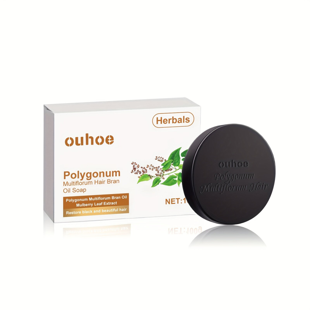 Multicoloured Polygonum Multiflorum Shampoo Soap Gentle Hair Cleansing Effect Naturally Moisturizing Hair
