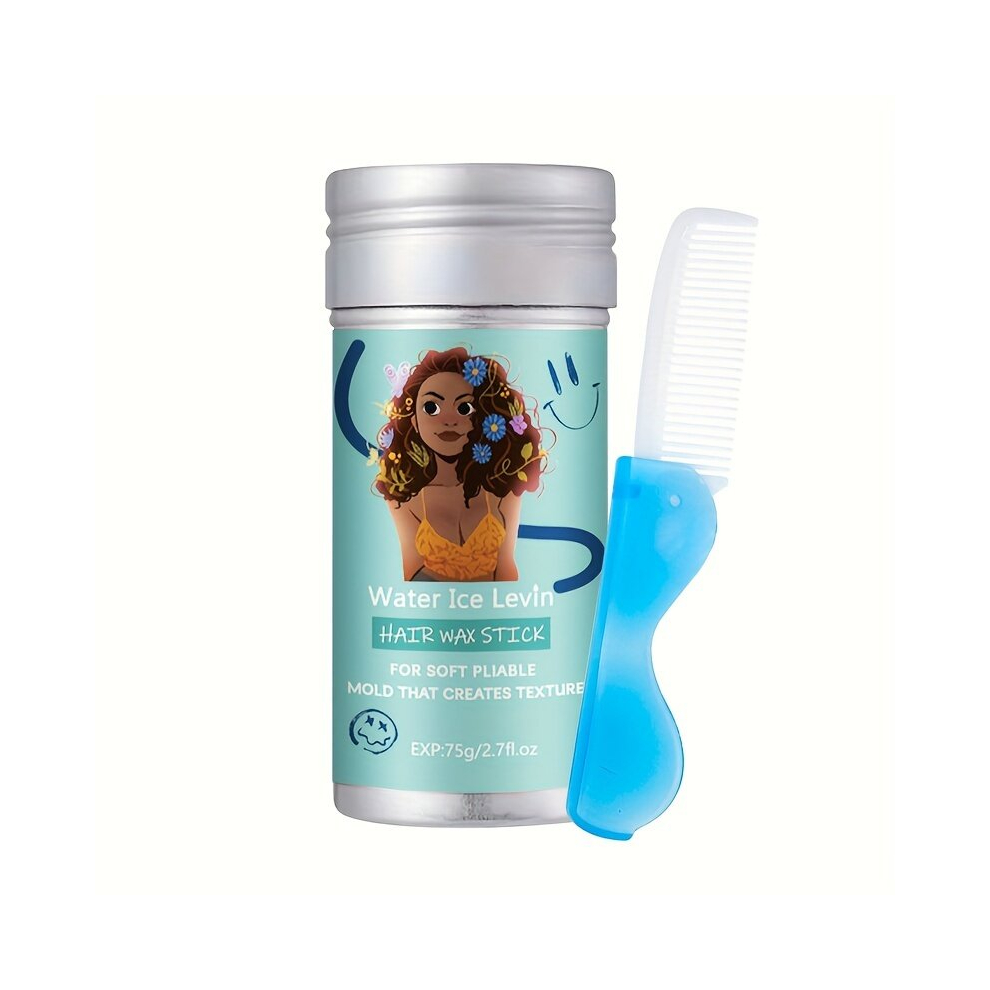Multicoloured Hair Styling Wax Stick For Rough And Broken Hair Long Lasting And Non Greasy Moisturizing Hair Wax Stick With Comb Set