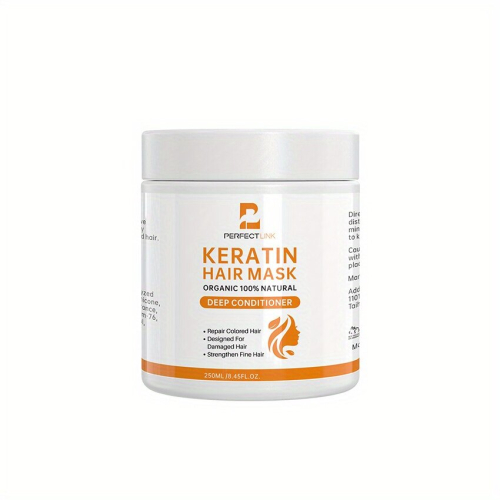 Keratin Hair Mask Deep Repair Of Damaged Hair Roots 250ml Dry Damaged Hair Mask Keratin Hair And Scalp Care Product Natural Deep Conditioner Moisturiz