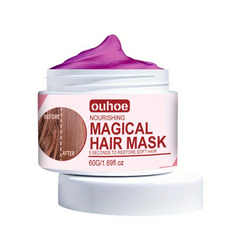 60g Keratin Repair Hair Mask Steam Repair Silky Perm Hair Care Cream Moisturizing Damaged Repairing Mask