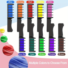 10 Temporary Hair Chalk Comb Set Washable Hair Chalk Combs For Birthday Halloween Costume Cosplay Party Use For Girls Adults