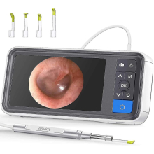 Digital Otoscope With 4.5 Inches Screen, 3.9mm Ear Camera With 6 Led Lights, 32gb Card