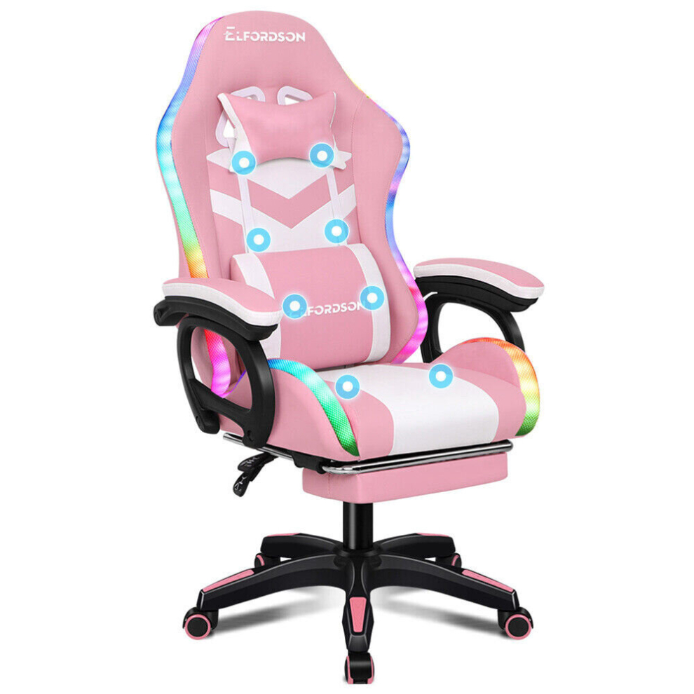 Light pink gaming chair discount