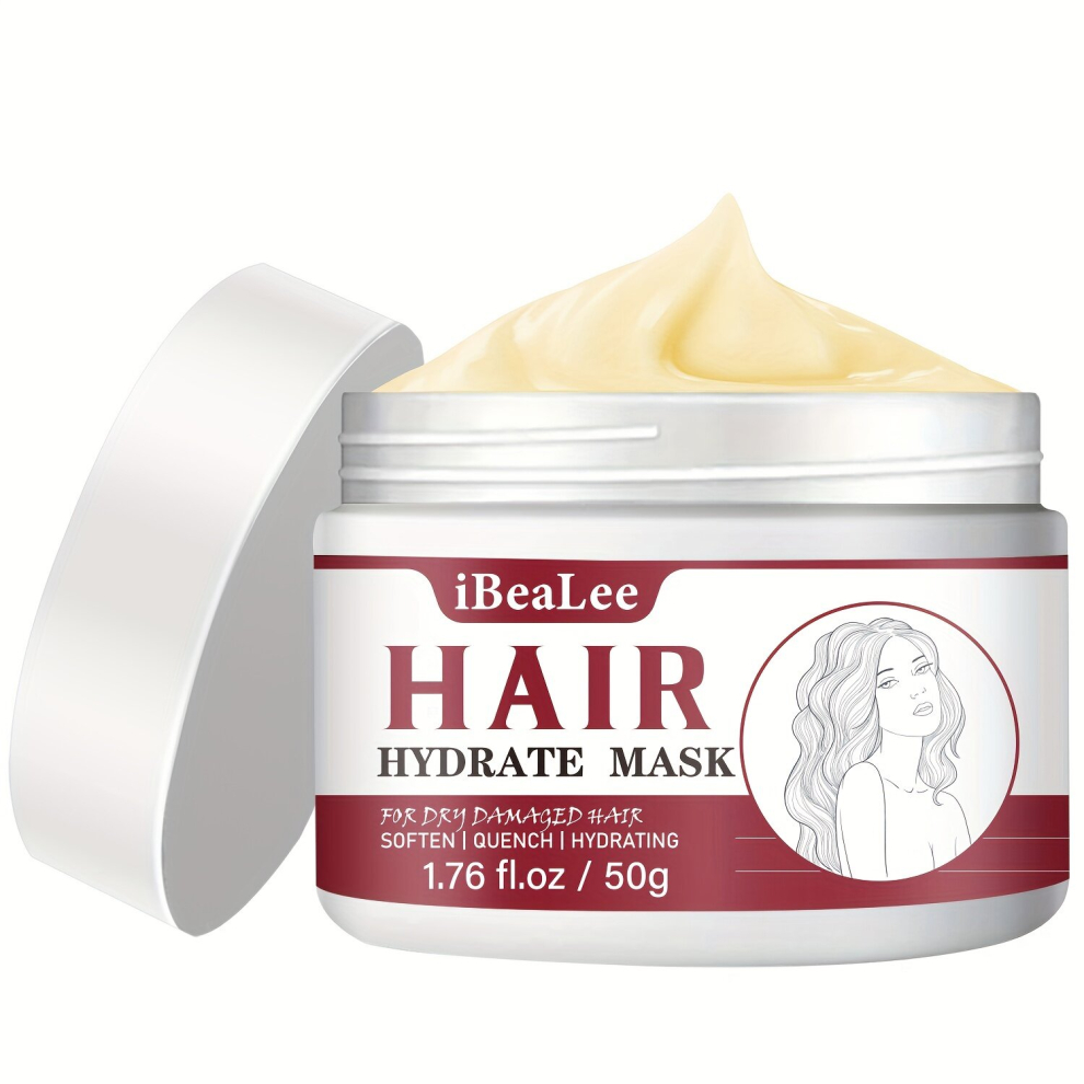 Multicoloured 50G Hair Hydrate Mask Anti Breakage Strengthening Deep Hair Mask Repairs Damaged Fragile Hair Revitalizes Renews Hair