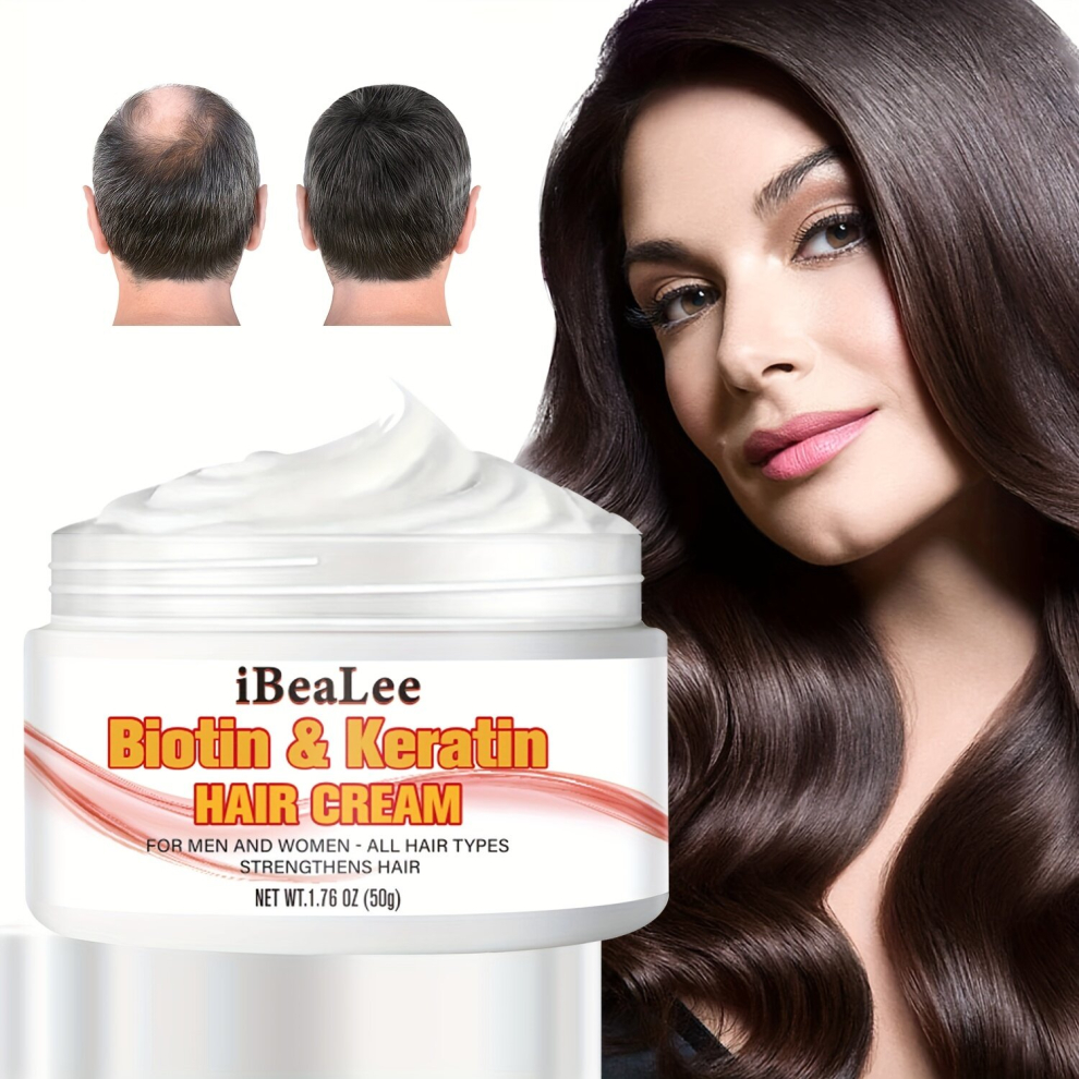 Multicoloured Biotin And Keratin Hair Cream Strengthens Hair Healthy Hair Penetrates Root To Tip