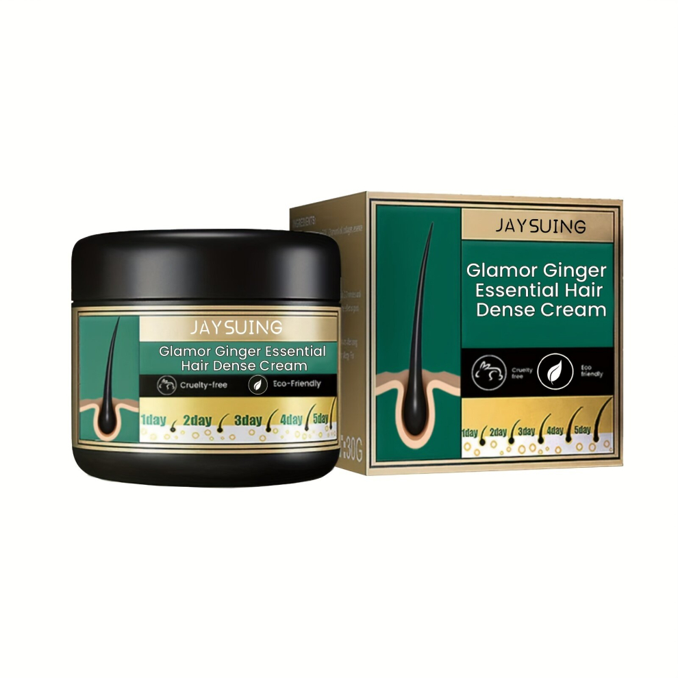 1pcs Ginger Essential Hair Dense Cream Natural Hair Care Cream Strengthens Hair Repairs Split Ends