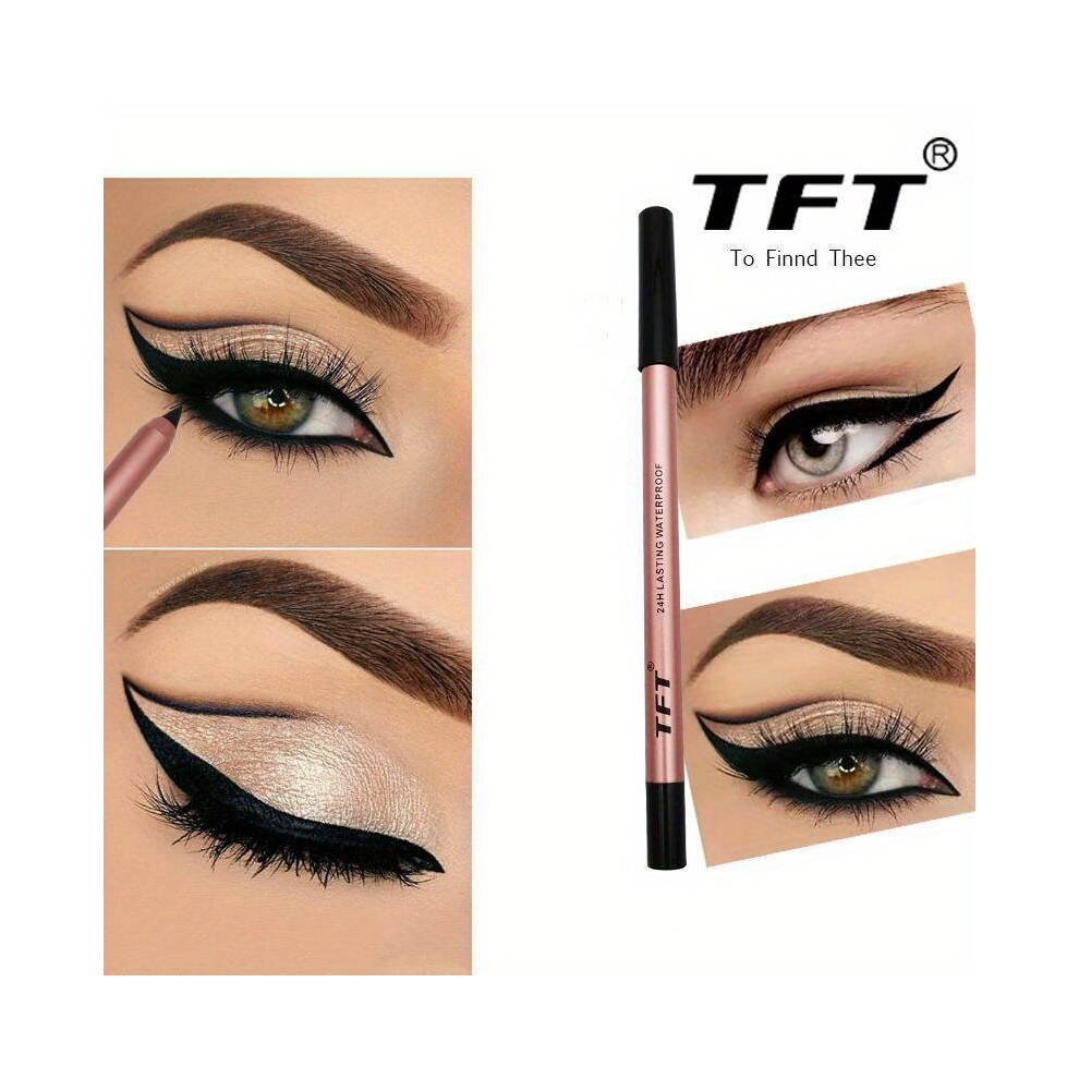 Black Eyeliner Glue Pen Long Lasting Waterproof Sweat Proof Rendering Eyeliner Stick