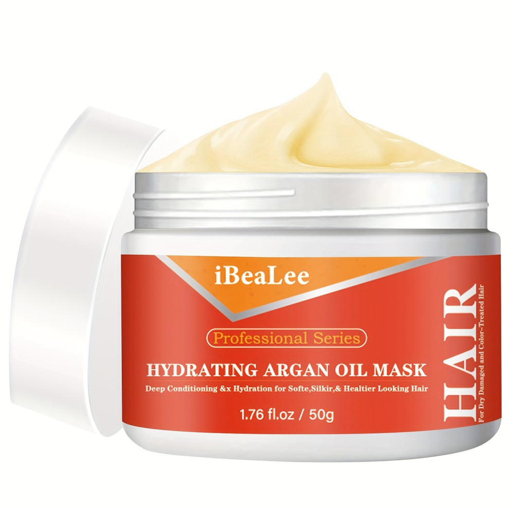 Multicoloured Hydrating Argan Hair Mask Extra Hydrating & Softening Anti Frizz Hair Care Cream Paraben Sulfated Surfactants