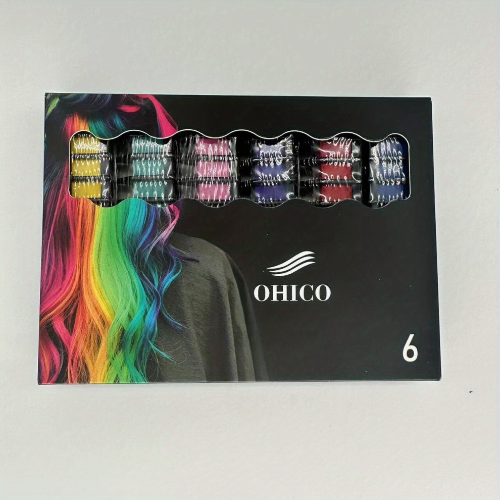 Multicoloured 6Pcs 10Pcs Halloween Temporary Hair Chalk Comb Washable Hair Chalk Comb For Diy Hair Dye And Party Cosplay Long Lasting And Easy To Use